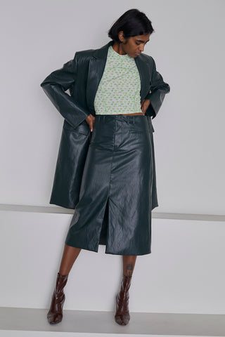 FETICO 2023秋冬　 FAUX-LETHER SLIT SKIRT 14_0ec9f07e-2725-4911-968e-