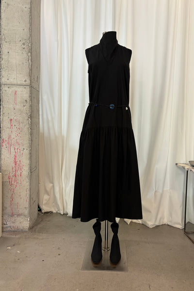 Cowl Neck Dress in Black  NOMIA