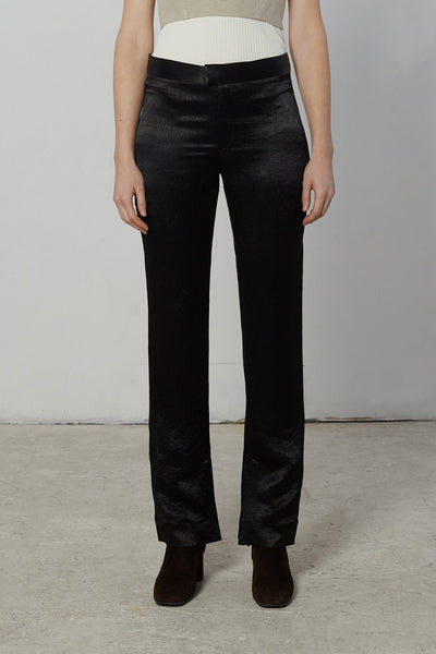 Black Manhattan Pants with Slit » Conscyou