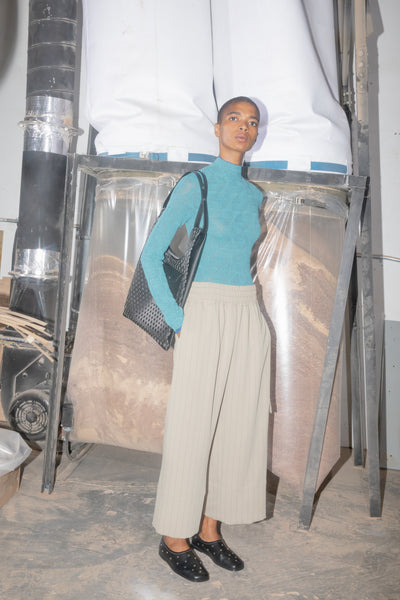 Optical Knit Sweater - Teal / Mint – NOMIA