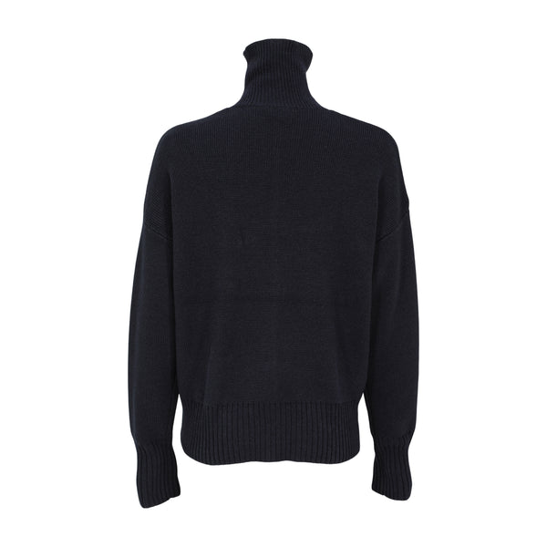 Long Sleeve Mesh Turtleneck - Marine