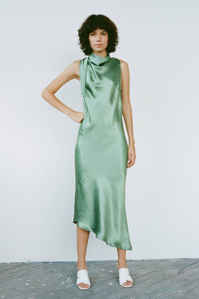 Cowl Bias Dress Jade – NOMIA - Main Image