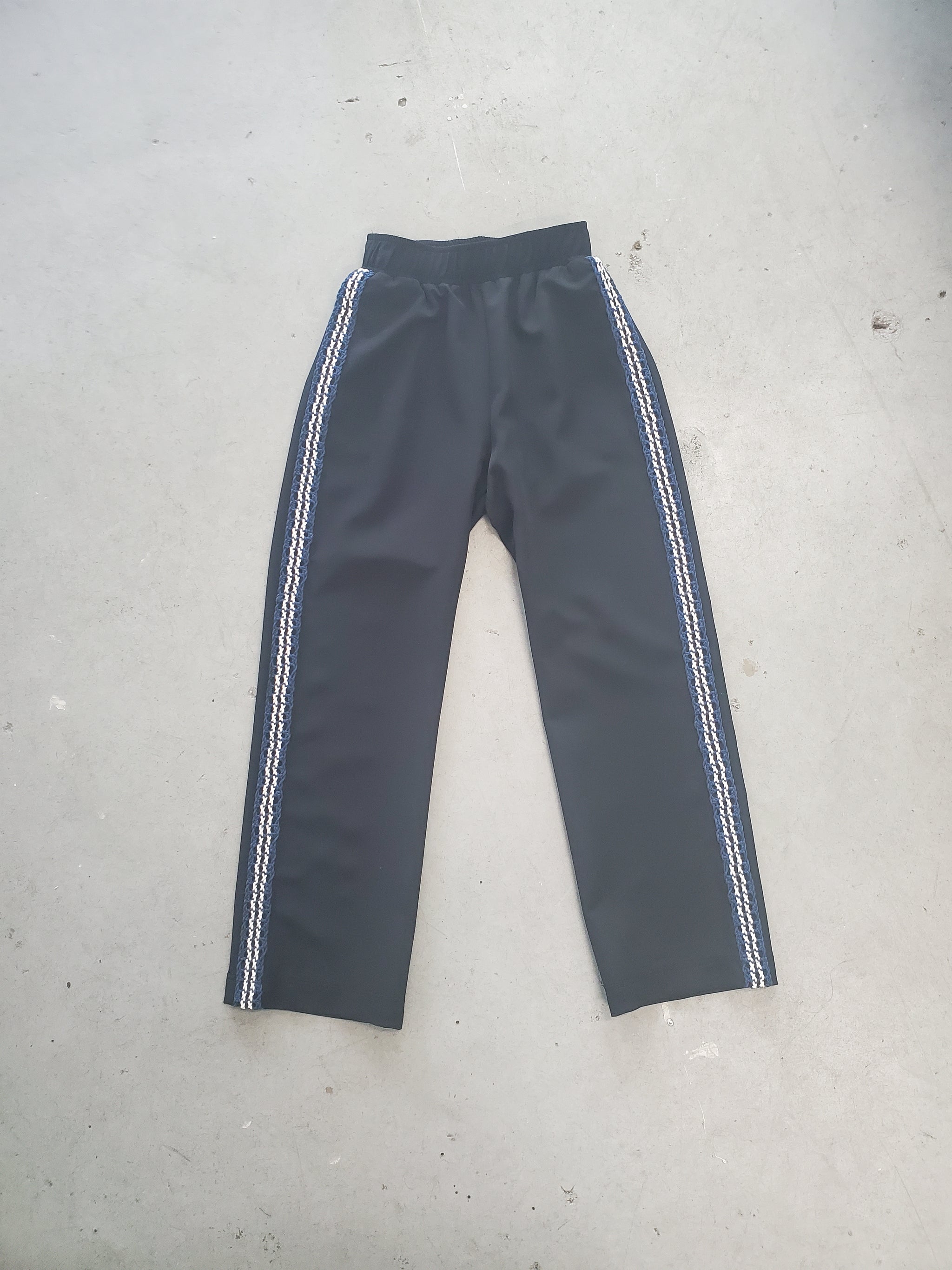 Track Pants - Black with corded stripes