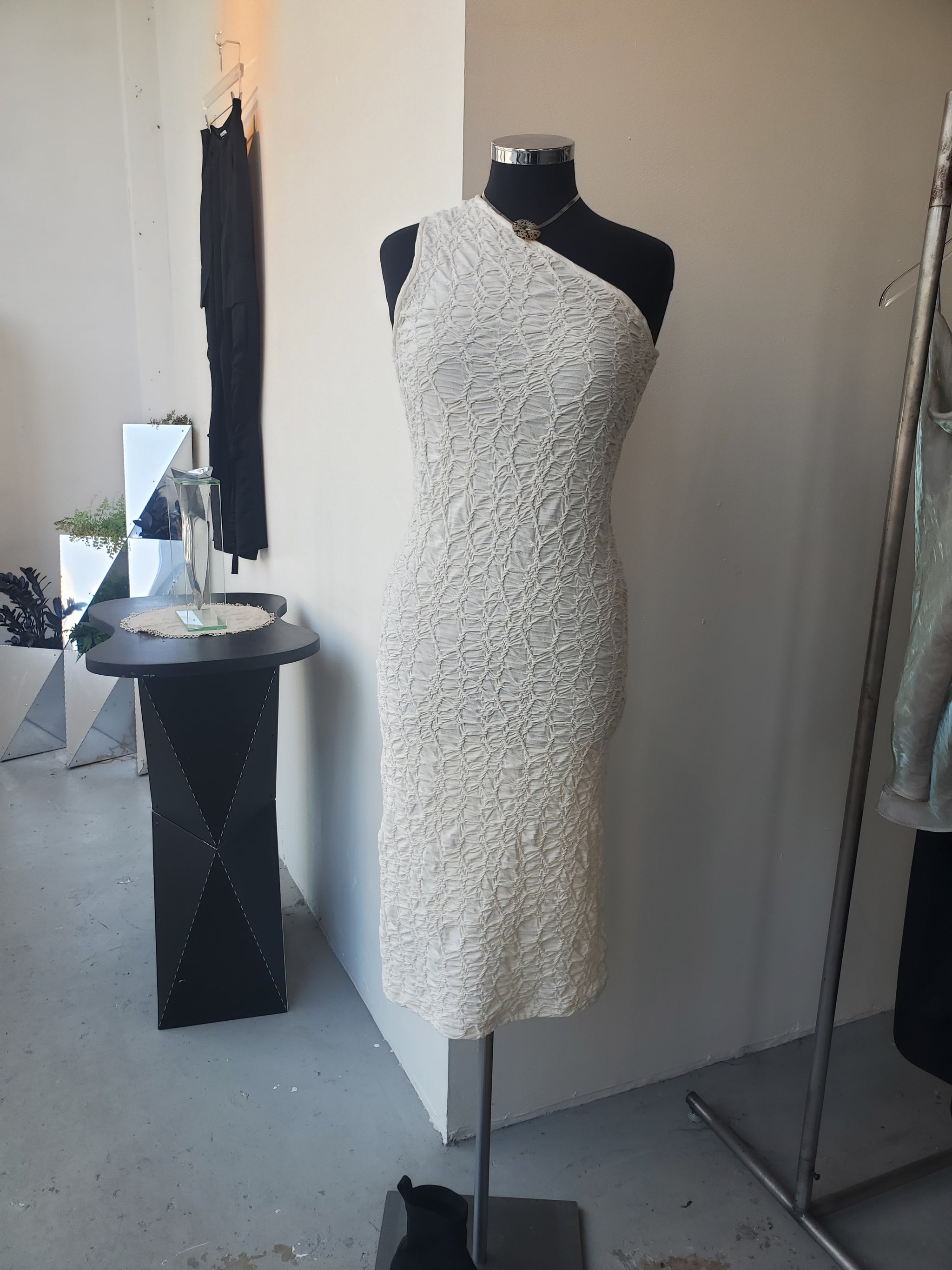 Sequin Asymmetrical Fringe Hem One-Shoulder Dress - ONLINE