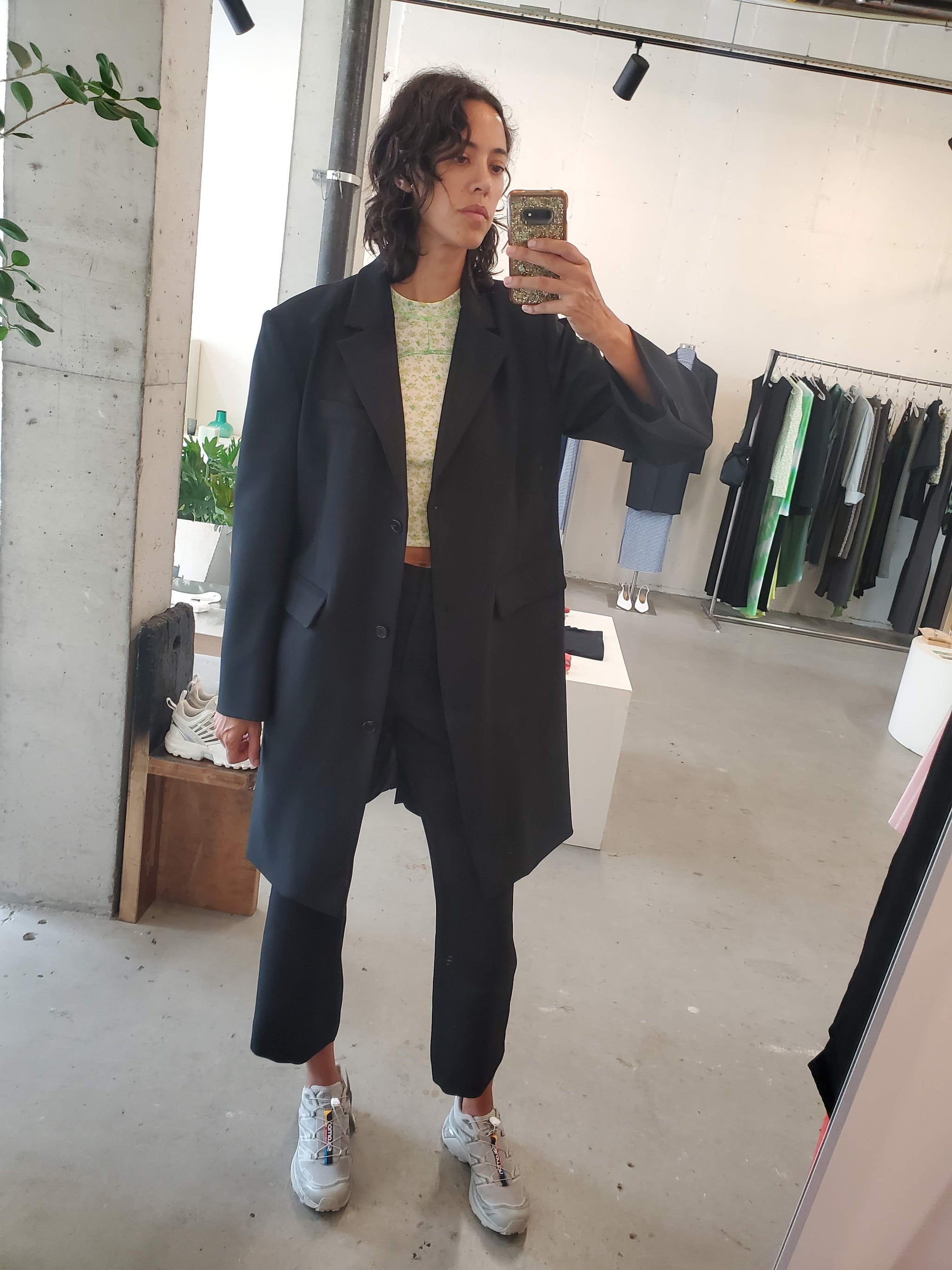 Oversize Long Blazer - Black – NOMIA