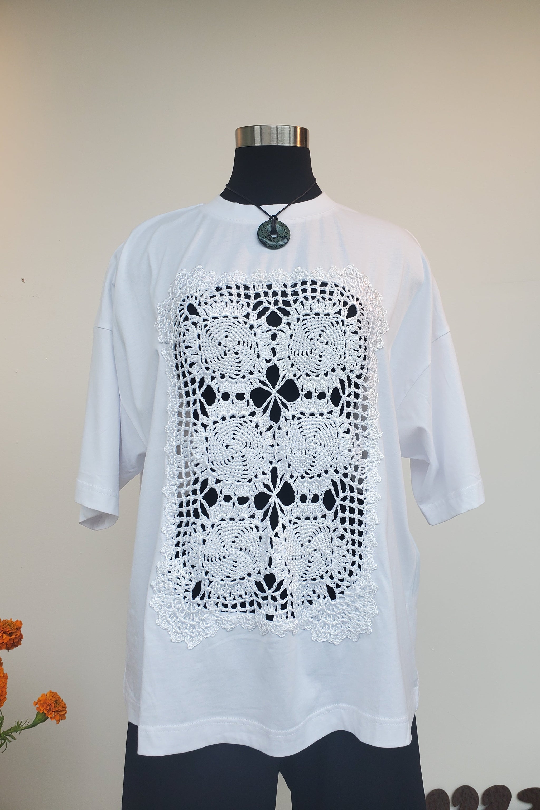 Modern Heirloom Lace Top with Tie Straps Modern Heirloom Lace Top with Tie Straps