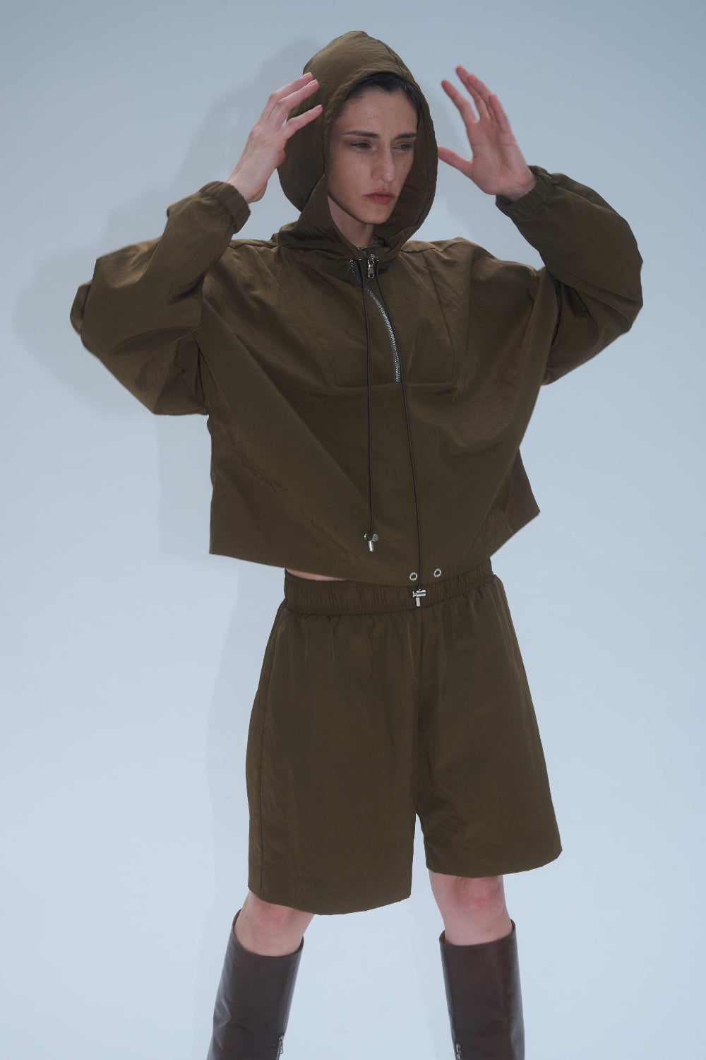 Zip Hooded Pullover - Sienna