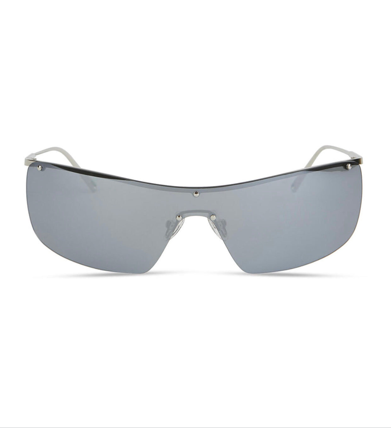 Elisa Johnson Vito Shield Sunglasses Silver – NOMIA