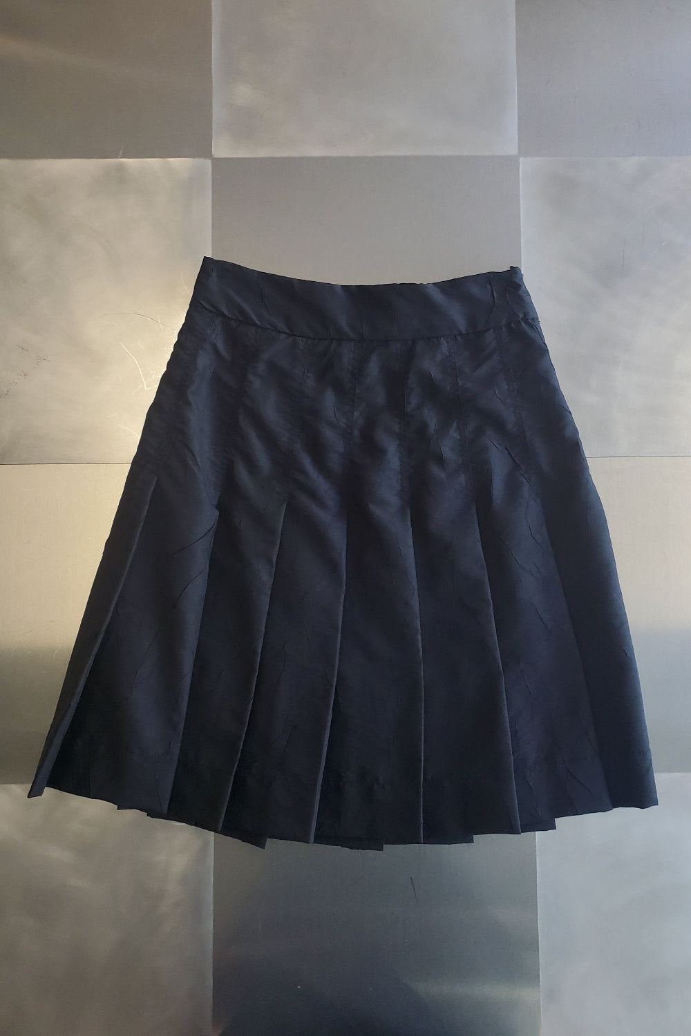 【NONCODE】tand pleats skirt Wide Pleated Knee Length Skirt - Black – NOMIA