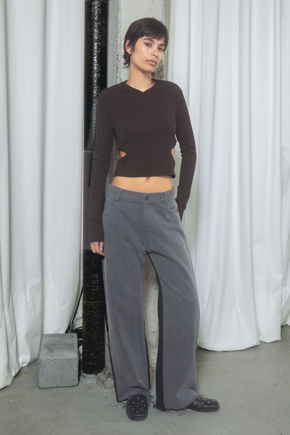 Celine Plaid Print Long Sleeve Crop Top – Fashion Full Circle