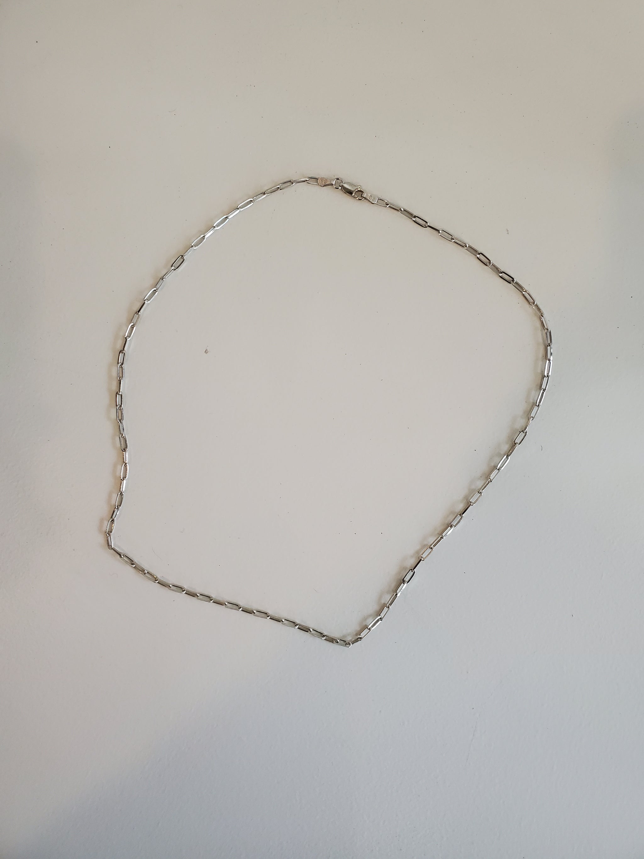 Sterling Silver Chain Link Necklace – NOMIA