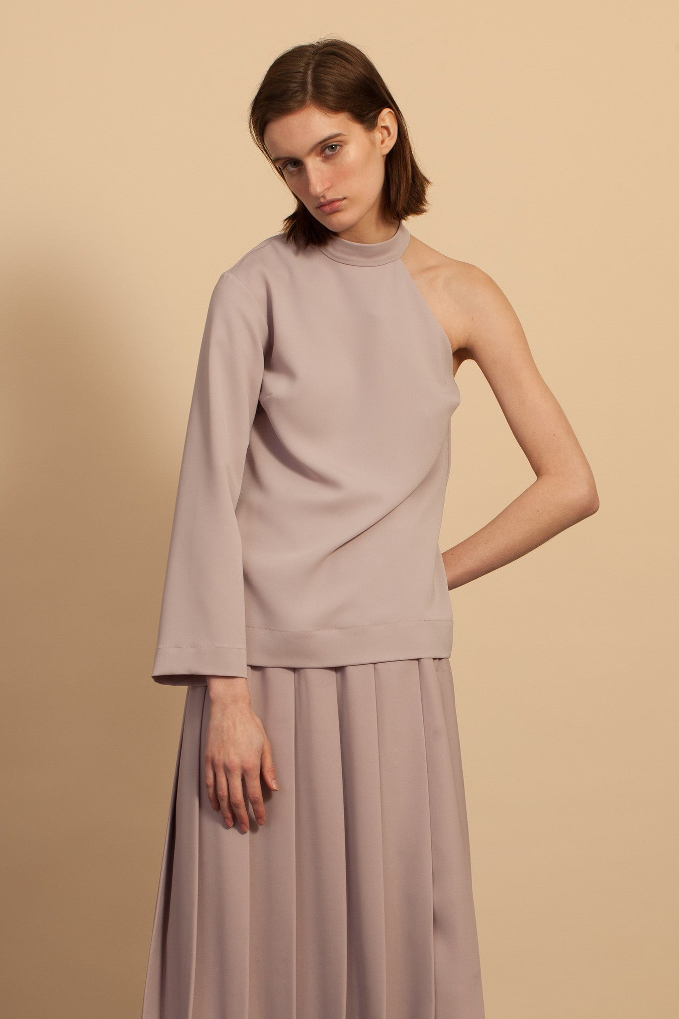 Midi Pleated Skirt - Mauve – NOMIA 