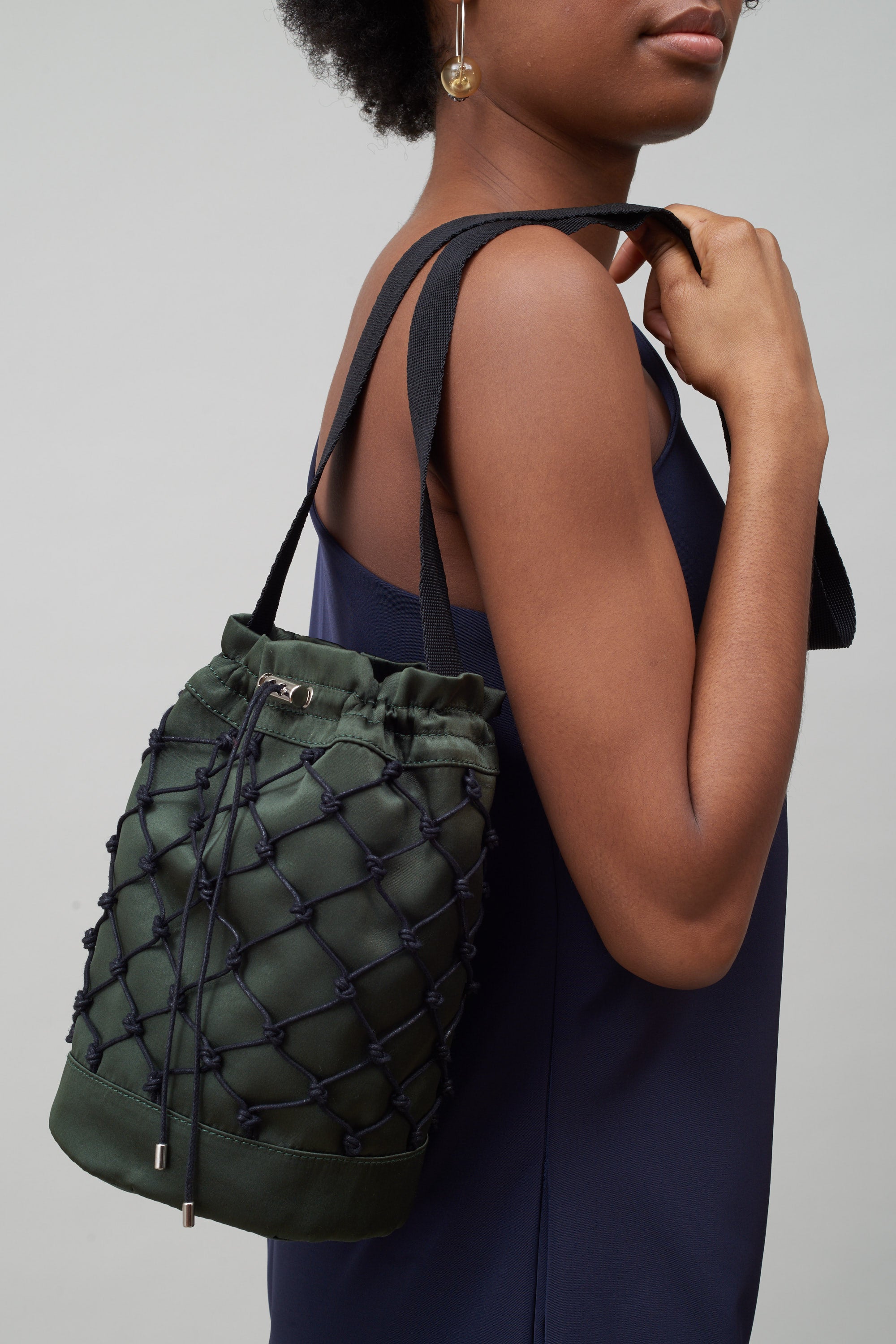 LEATHER QUILTED MINI BAG MILIEU GREEN LEATHER QUILTED MINI BAG MILIEU GREEN