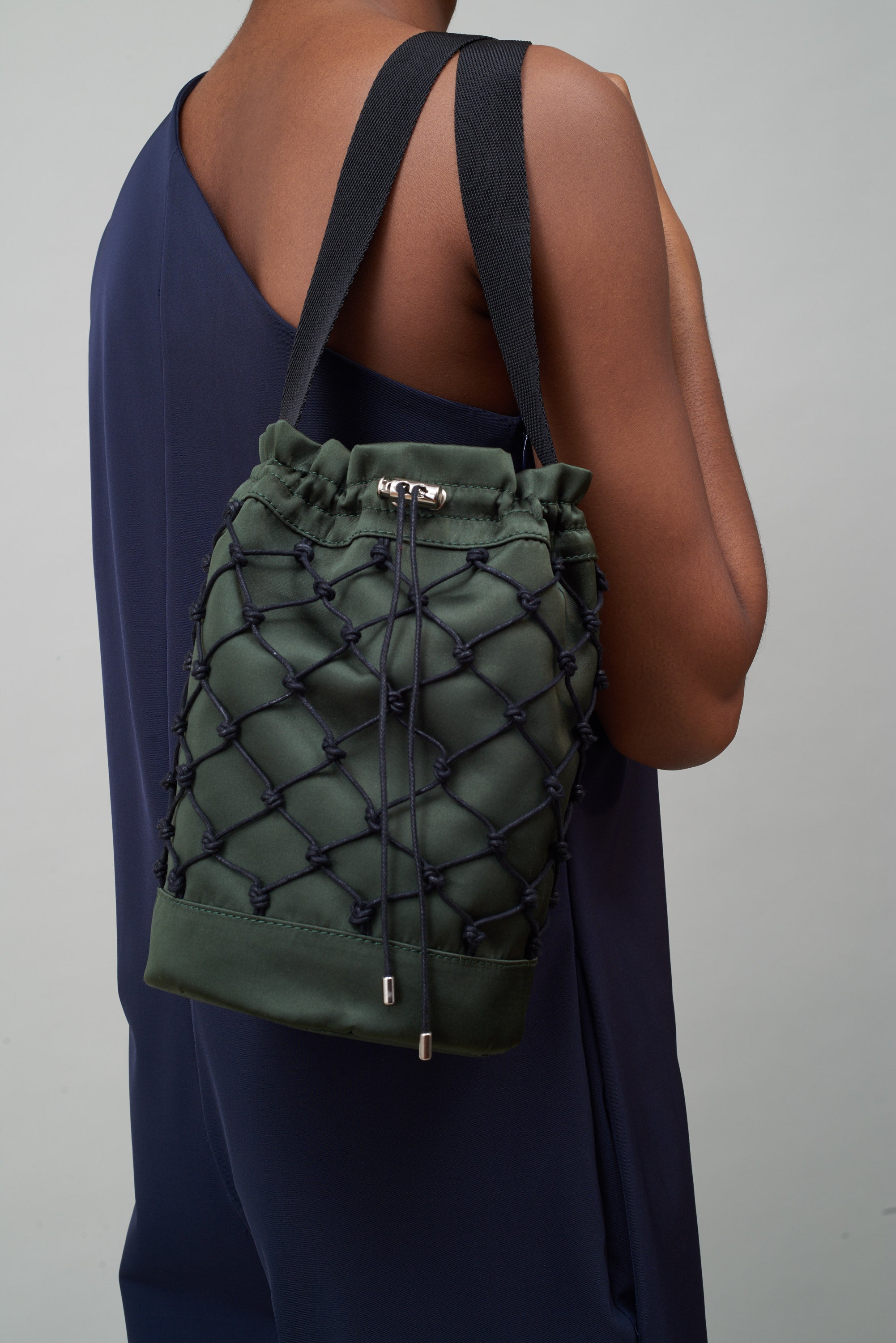 Loden Perforated Crossbody